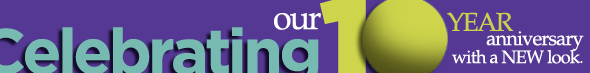 Celebrating our 10th anniversary with a new look!
